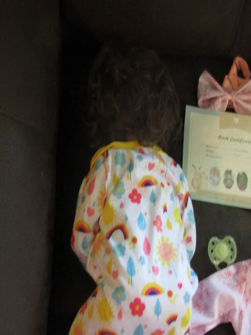 Realistic REBORN GIRL DOLL 18-Inch Real Life Sleeping Baby Pacifier 2 outfits ++